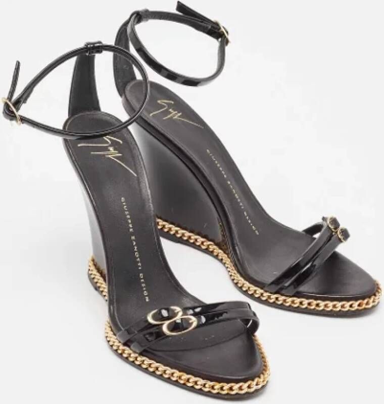 Giuseppe Zanotti Pre-owned Leather sandals Black Dames