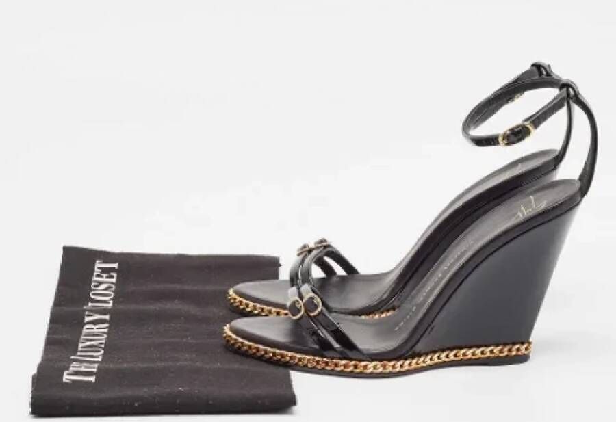 Giuseppe Zanotti Pre-owned Leather sandals Black Dames