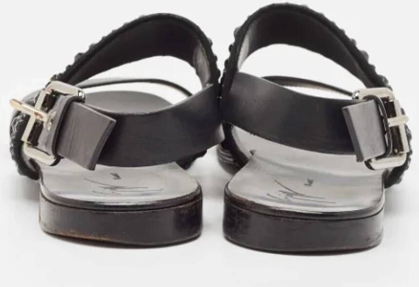 Giuseppe Zanotti Pre-owned Leather sandals Black Dames