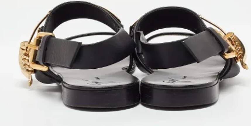 Giuseppe Zanotti Pre-owned Leather sandals Black Dames