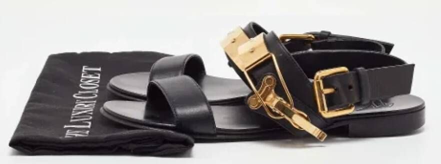 Giuseppe Zanotti Pre-owned Leather sandals Black Dames