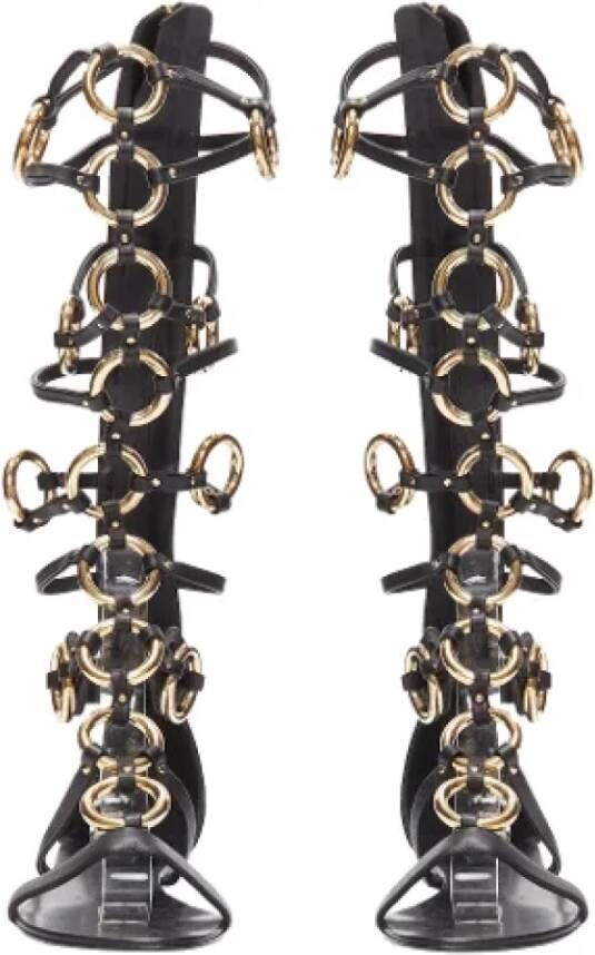 Giuseppe Zanotti Pre-owned Leather sandals Black Dames