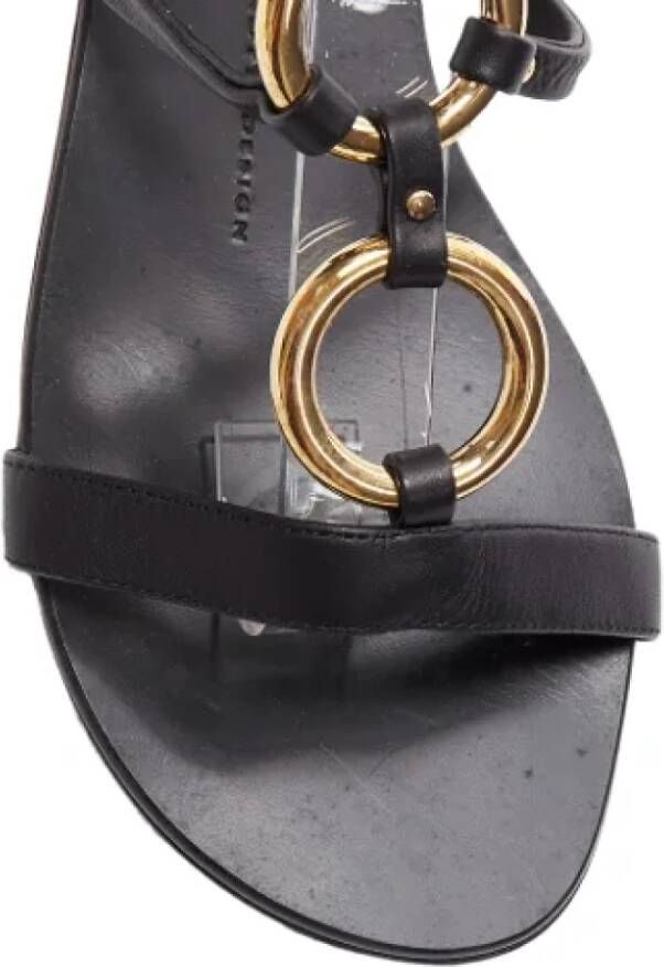 Giuseppe Zanotti Pre-owned Leather sandals Black Dames