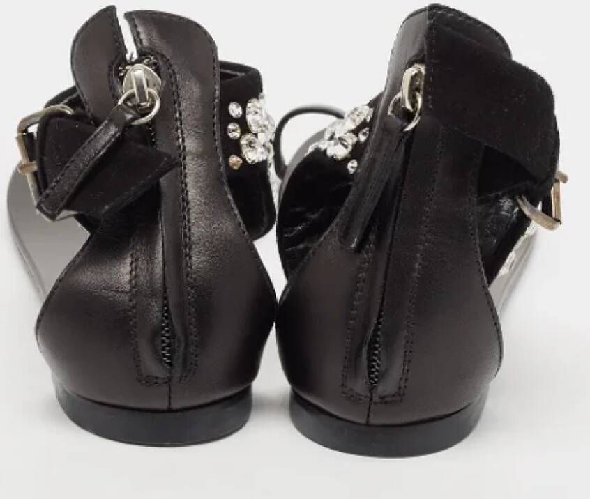 Giuseppe Zanotti Pre-owned Leather sandals Black Dames