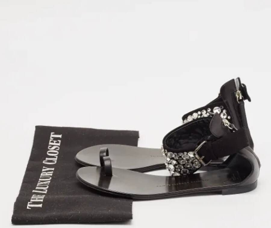 Giuseppe Zanotti Pre-owned Leather sandals Black Dames