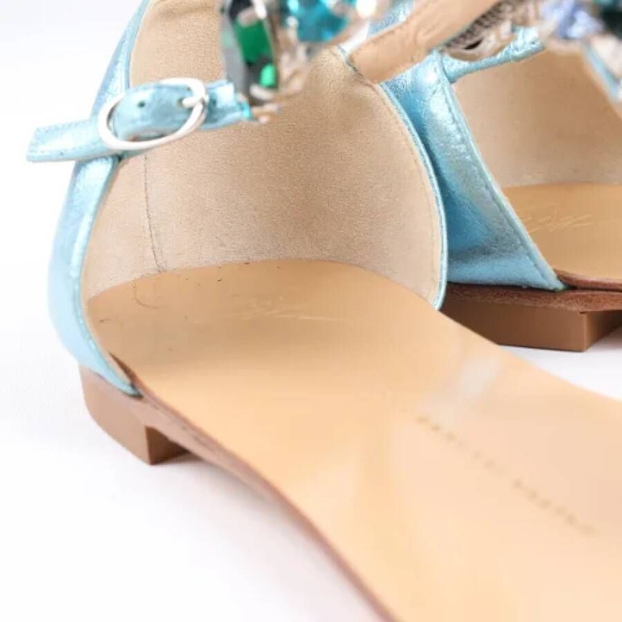 Giuseppe Zanotti Pre-owned Leather sandals Blue Dames