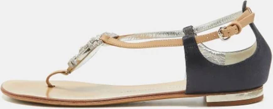 Giuseppe Zanotti Pre-owned Leather sandals Brown Dames