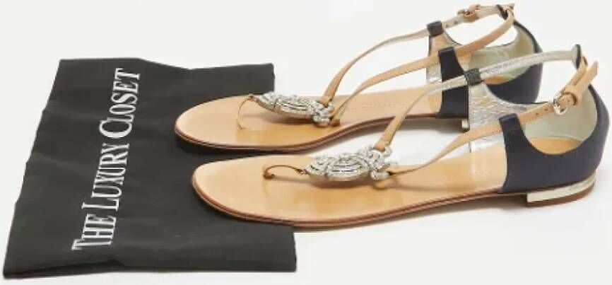 Giuseppe Zanotti Pre-owned Leather sandals Brown Dames