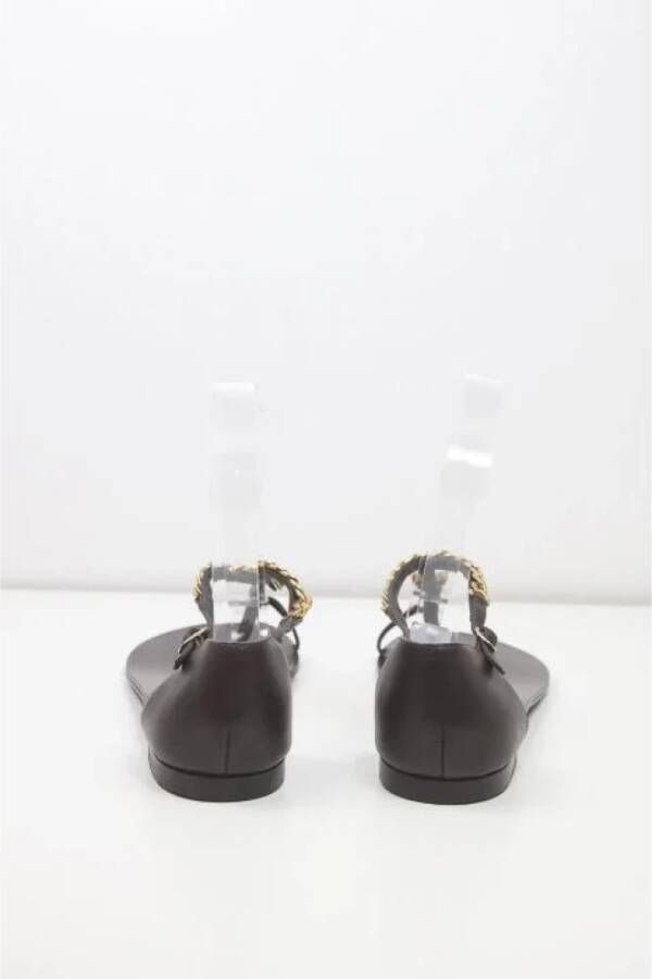 Giuseppe Zanotti Pre-owned Leather sandals Brown Dames