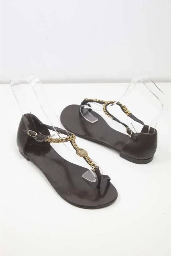 Giuseppe Zanotti Pre-owned Leather sandals Brown Dames