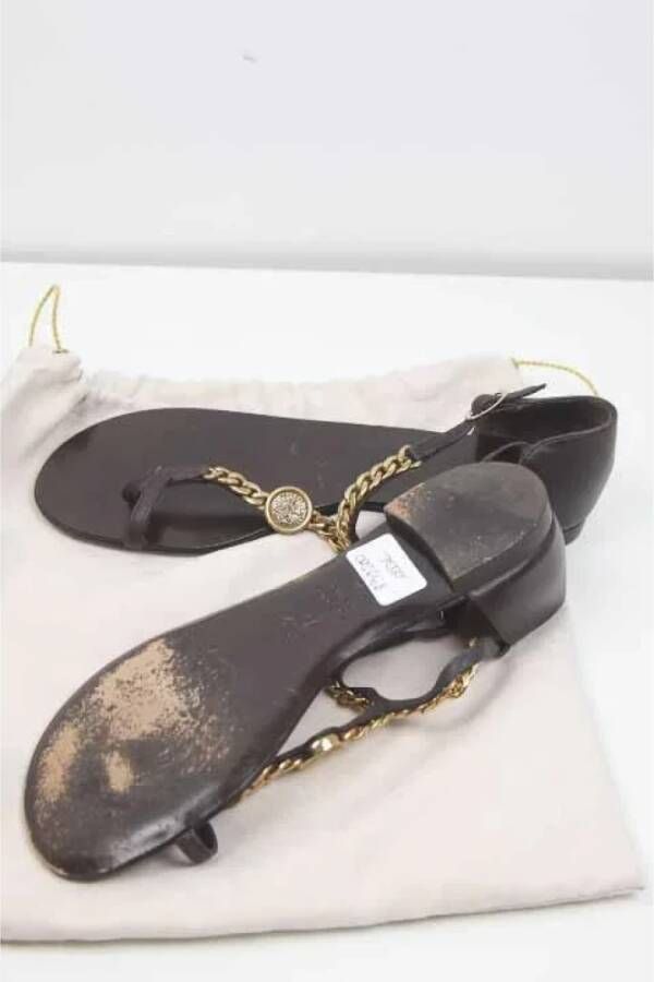 Giuseppe Zanotti Pre-owned Leather sandals Brown Dames