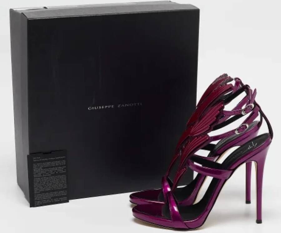 Giuseppe Zanotti Pre-owned Leather sandals Purple Dames