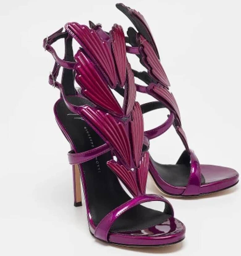 Giuseppe Zanotti Pre-owned Leather sandals Purple Dames