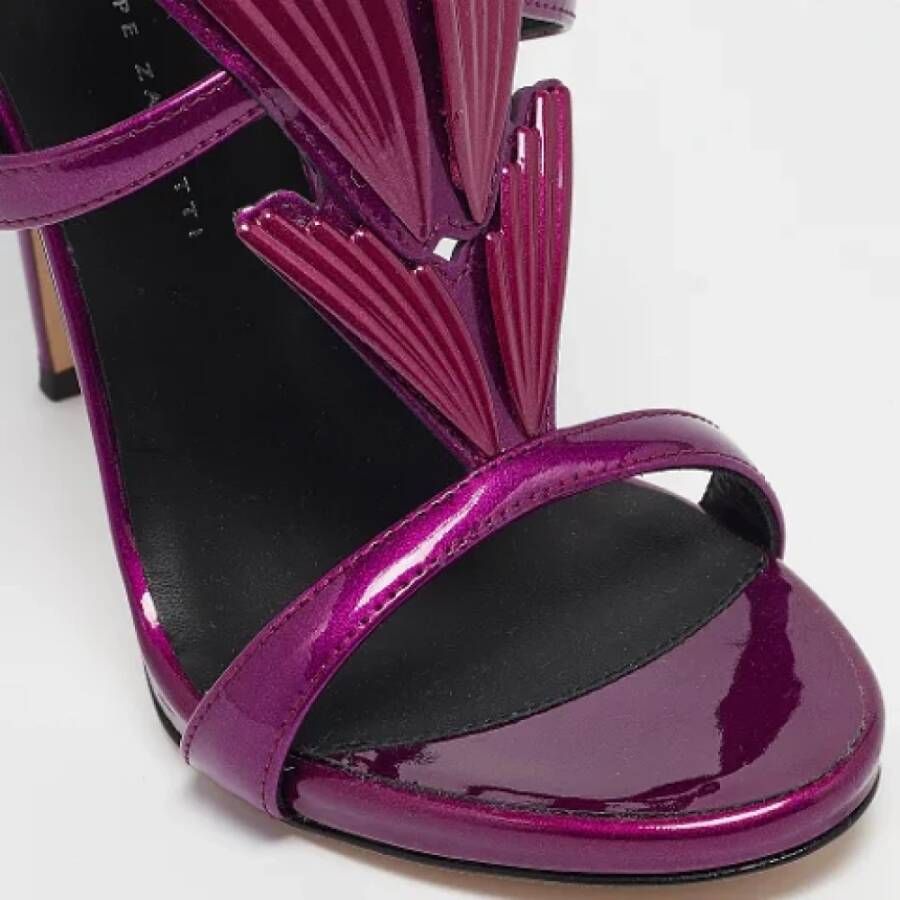 Giuseppe Zanotti Pre-owned Leather sandals Purple Dames