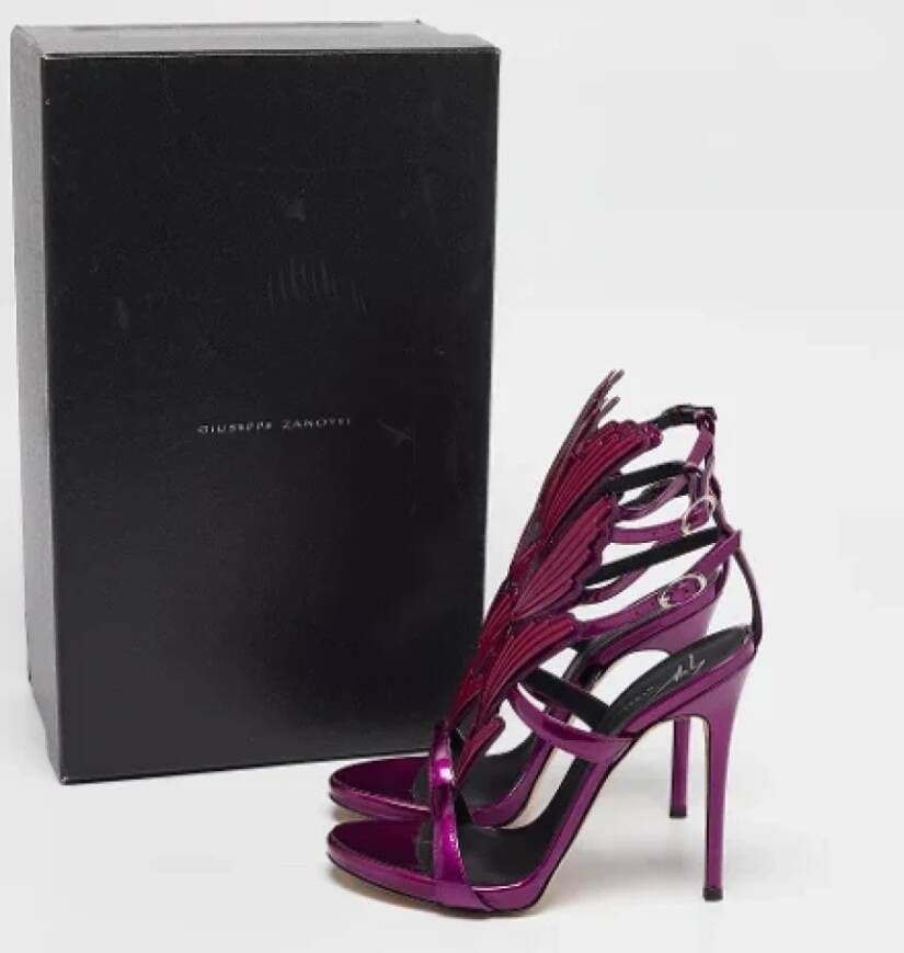 Giuseppe Zanotti Pre-owned Leather sandals Purple Dames