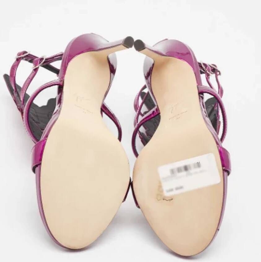 Giuseppe Zanotti Pre-owned Leather sandals Purple Dames