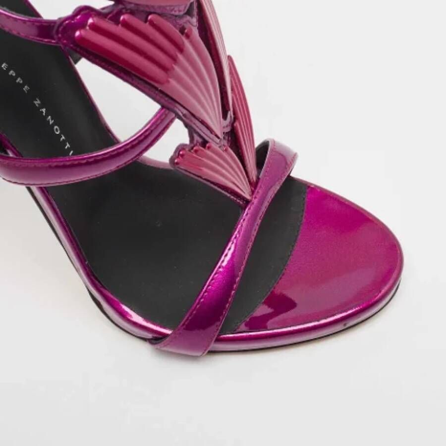 Giuseppe Zanotti Pre-owned Leather sandals Purple Dames