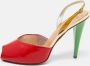 Giuseppe Zanotti Pre-owned Leather sandals Red Dames - Thumbnail 2