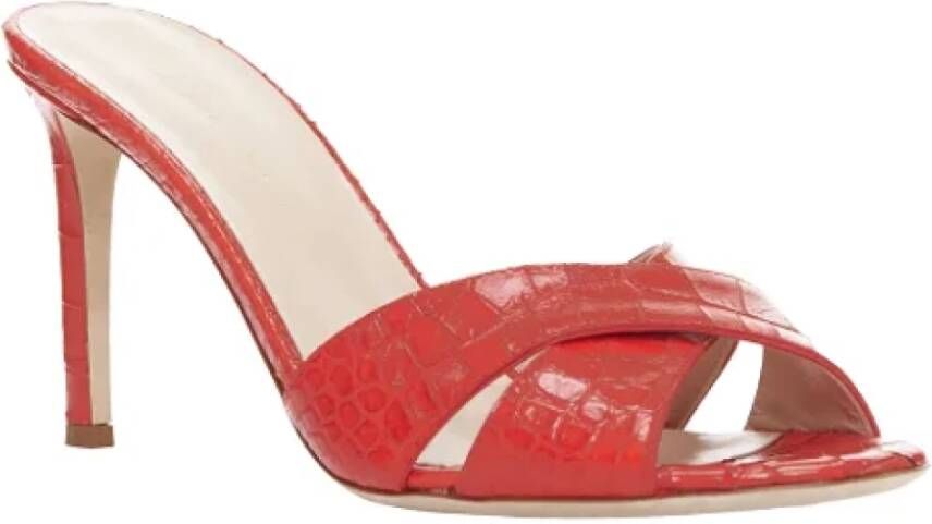 Giuseppe Zanotti Pre-owned Leather sandals Red Dames