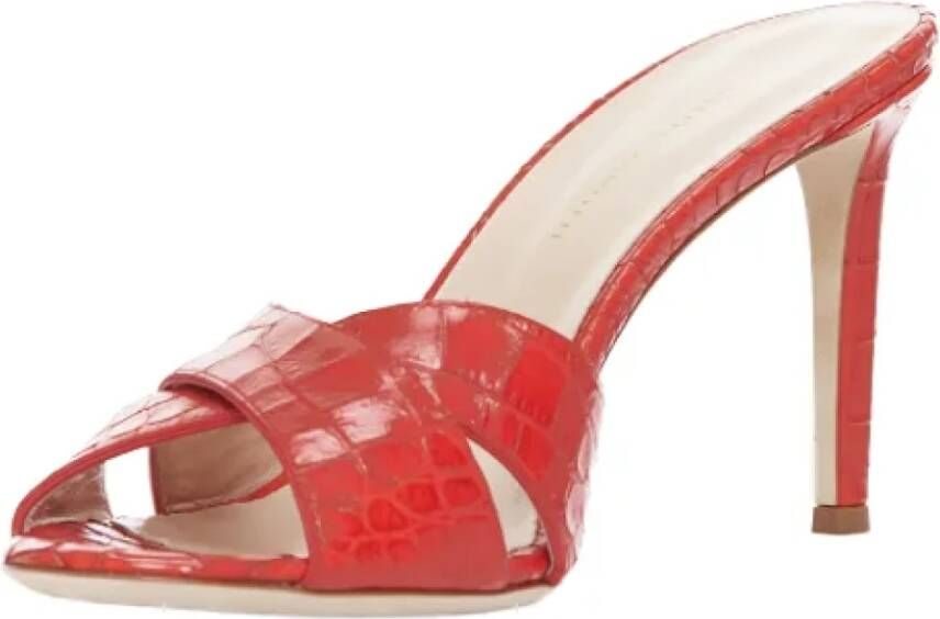 Giuseppe Zanotti Pre-owned Leather sandals Red Dames