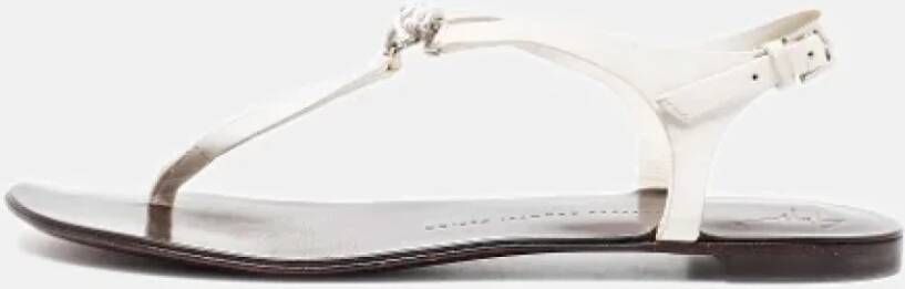 Giuseppe Zanotti Pre-owned Leather sandals White Dames