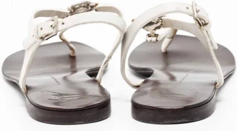 Giuseppe Zanotti Pre-owned Leather sandals White Dames