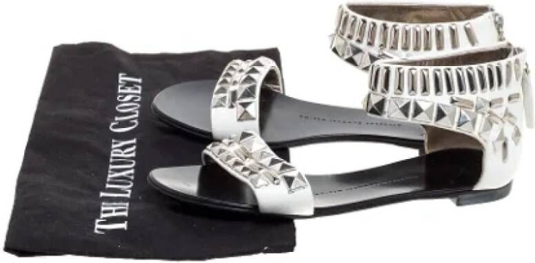 Giuseppe Zanotti Pre-owned Leather sandals White Dames