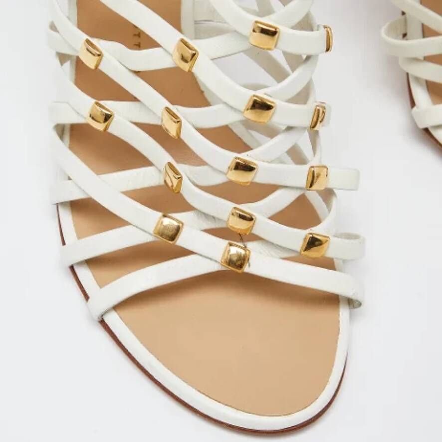 Giuseppe Zanotti Pre-owned Leather sandals White Dames