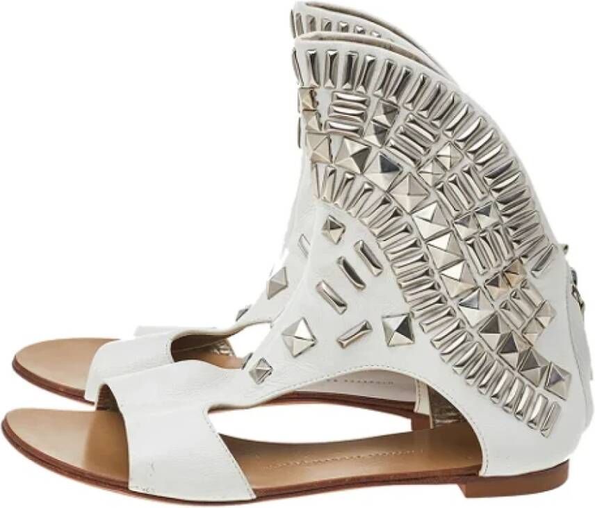 Giuseppe Zanotti Pre-owned Leather sandals White Dames