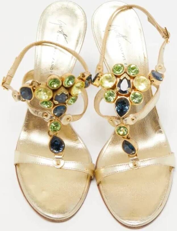 Giuseppe Zanotti Pre-owned Leather sandals Yellow Dames