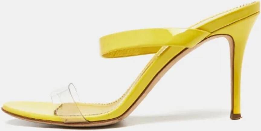 Giuseppe Zanotti Pre-owned Leather sandals Yellow Dames