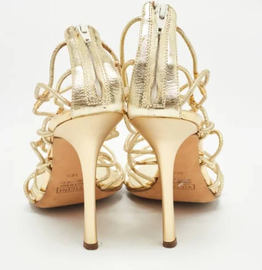 Giuseppe Zanotti Pre-owned Leather sandals Yellow Dames