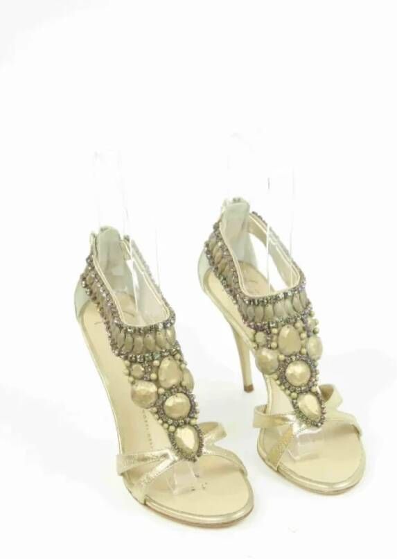 Giuseppe Zanotti Pre-owned Leather sandals Yellow Dames