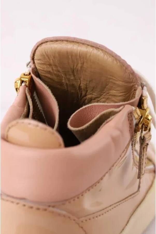 Giuseppe Zanotti Pre-owned Leather sneakers Beige Dames