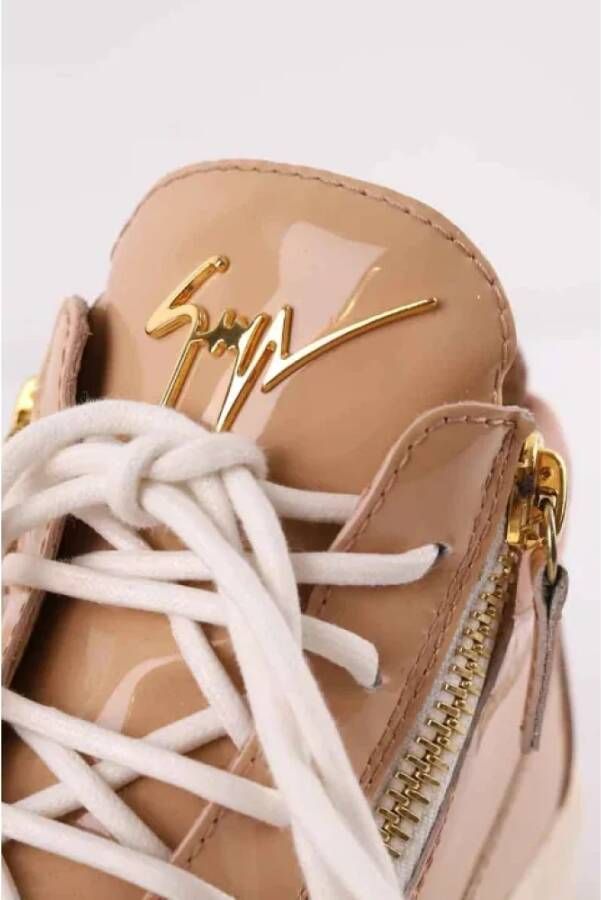 Giuseppe Zanotti Pre-owned Leather sneakers Beige Dames