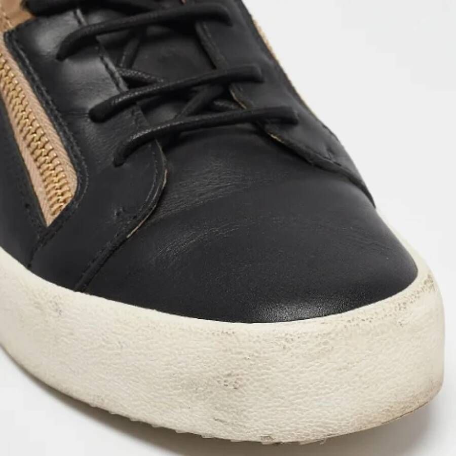 Giuseppe Zanotti Pre-owned Leather sneakers Beige Heren