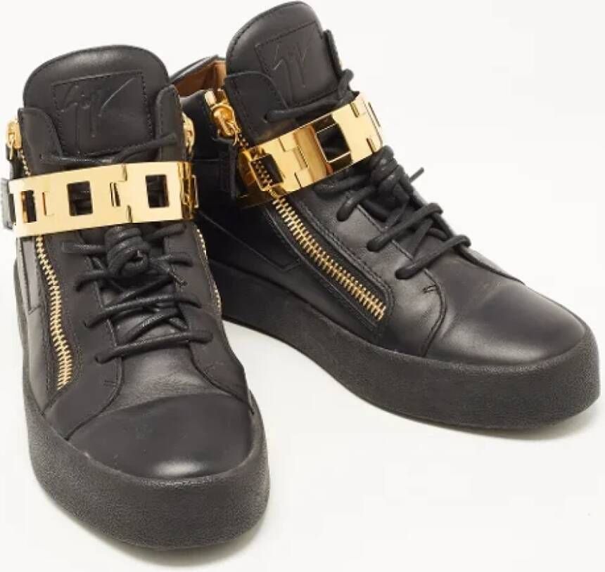 Giuseppe Zanotti Pre-owned Leather sneakers Black Dames