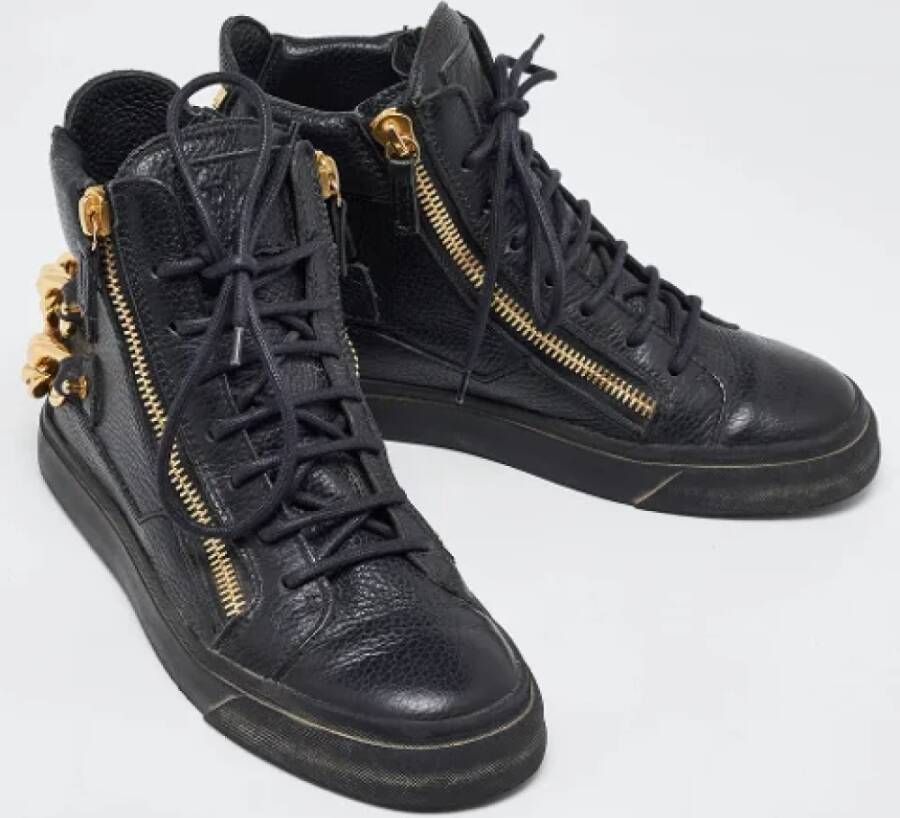 Giuseppe Zanotti Pre-owned Leather sneakers Black Dames