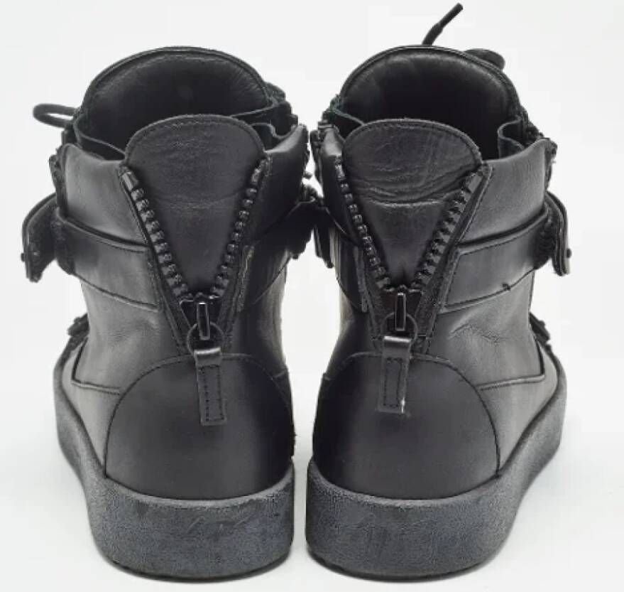 Giuseppe Zanotti Pre-owned Leather sneakers Black Heren