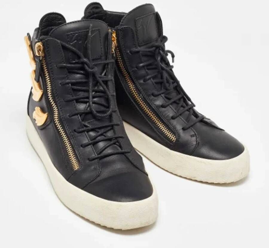 Giuseppe Zanotti Pre-owned Leather sneakers Black Heren