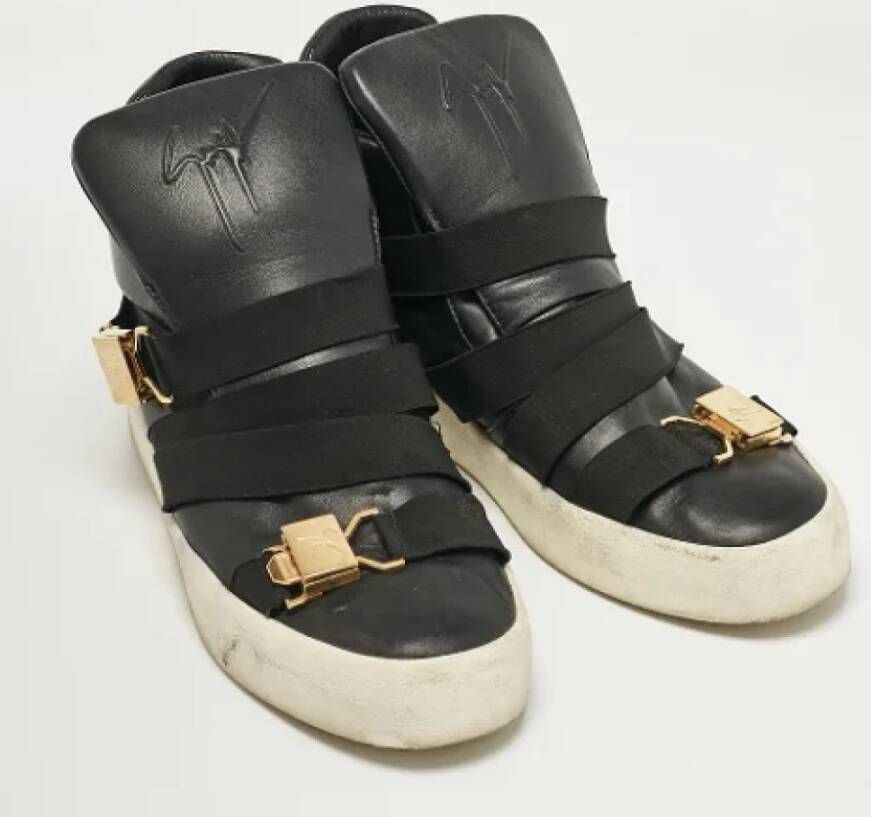 Giuseppe Zanotti Pre-owned Leather sneakers Black Heren