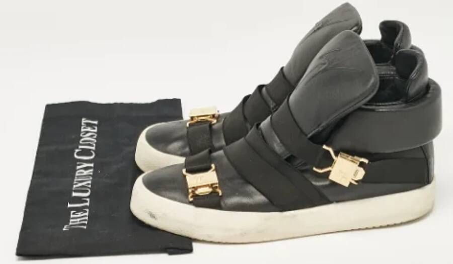 Giuseppe Zanotti Pre-owned Leather sneakers Black Heren