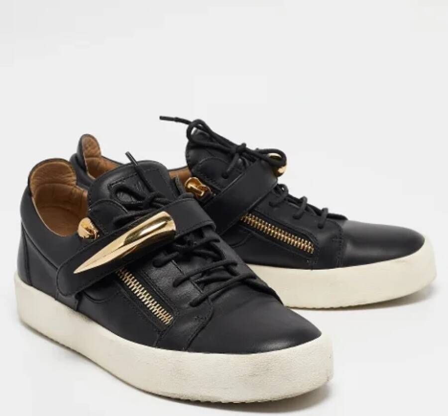 Giuseppe Zanotti Pre-owned Leather sneakers Black Heren