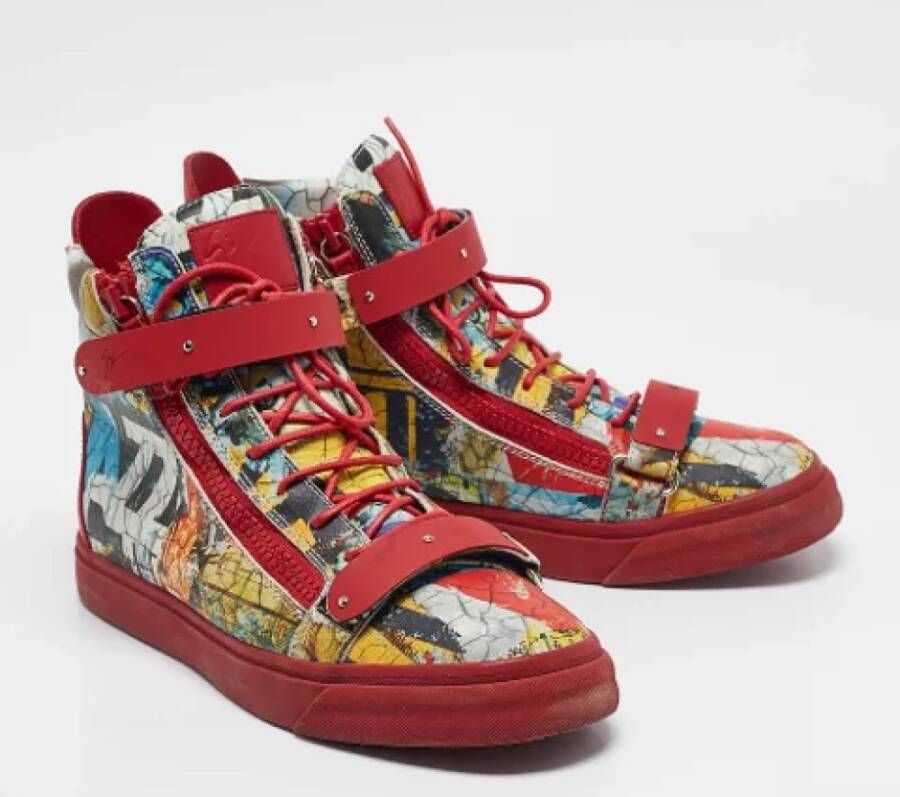 Giuseppe Zanotti Pre-owned Leather sneakers Multicolor Heren