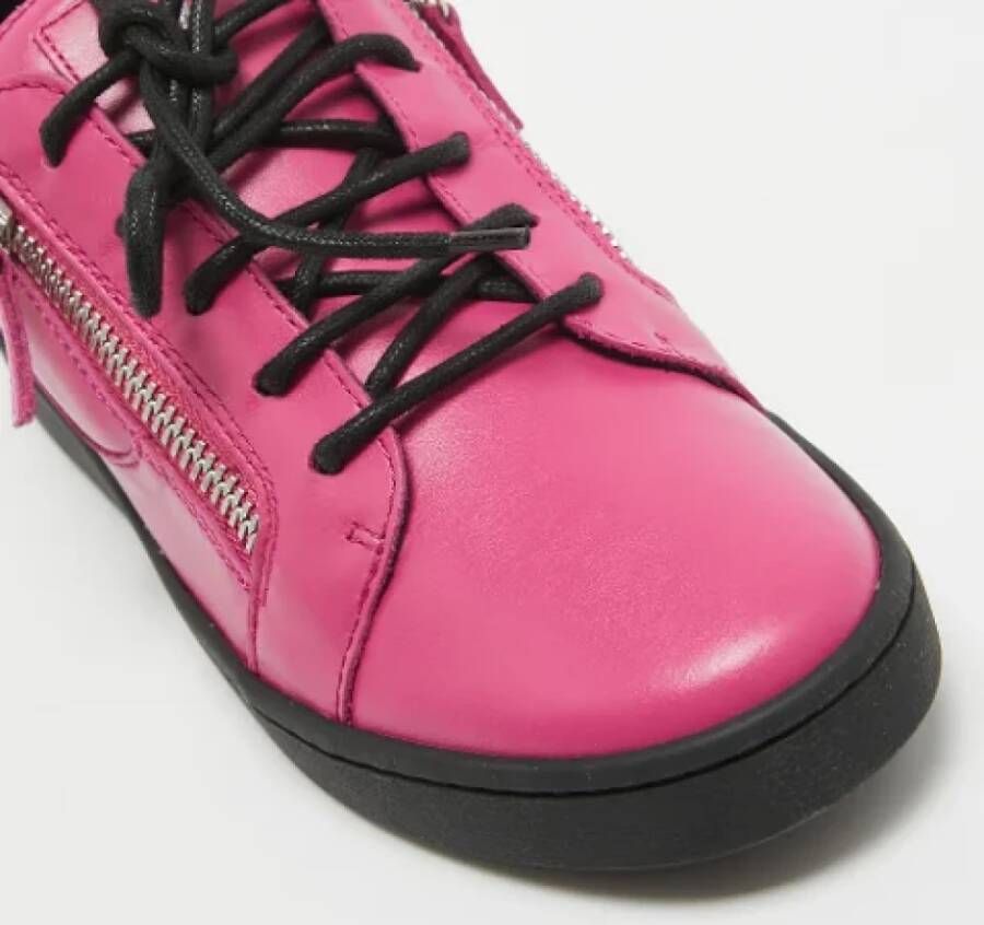 Giuseppe Zanotti Pre-owned Leather sneakers Pink Dames