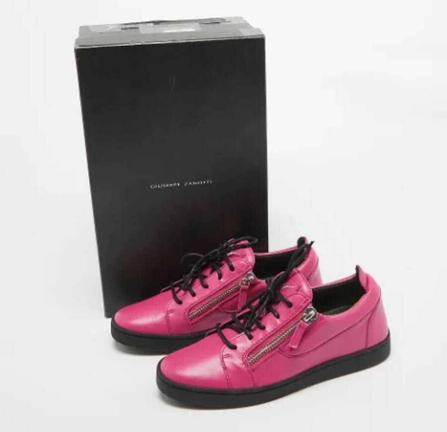 Giuseppe Zanotti Pre-owned Leather sneakers Pink Dames