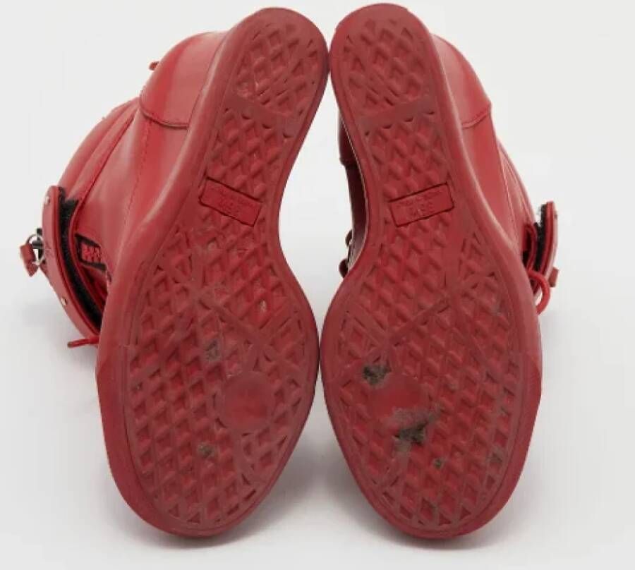 Giuseppe Zanotti Pre-owned Leather sneakers Red Dames