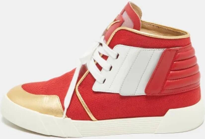 Giuseppe Zanotti Pre-owned Leather sneakers Red Heren