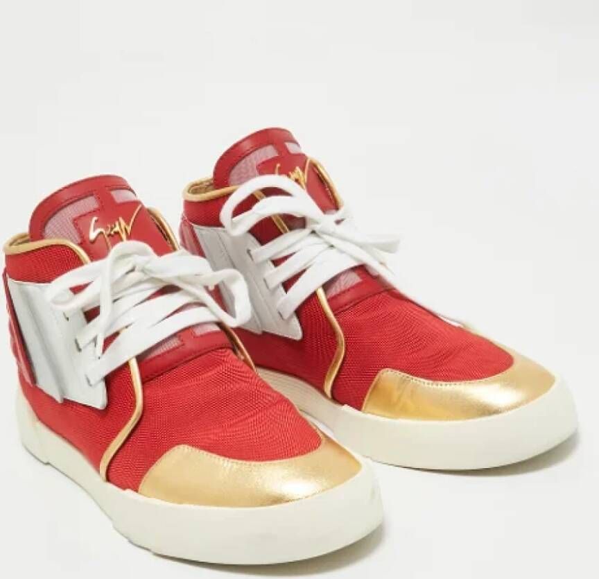 Giuseppe Zanotti Pre-owned Leather sneakers Red Heren