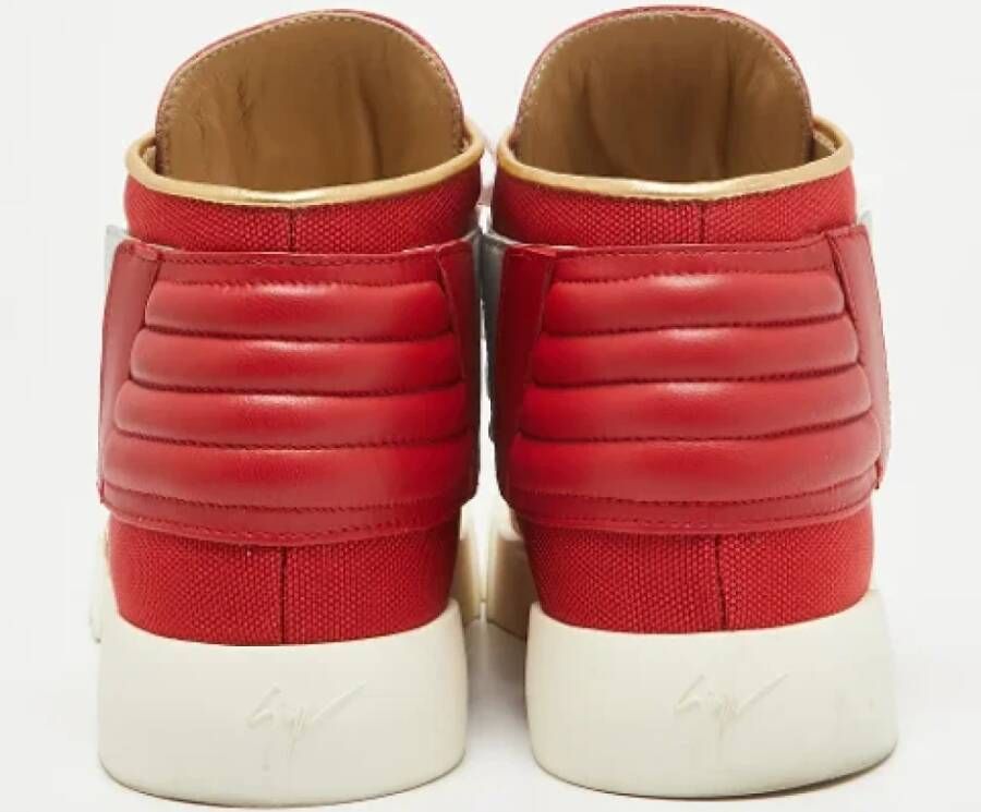 Giuseppe Zanotti Pre-owned Leather sneakers Red Heren